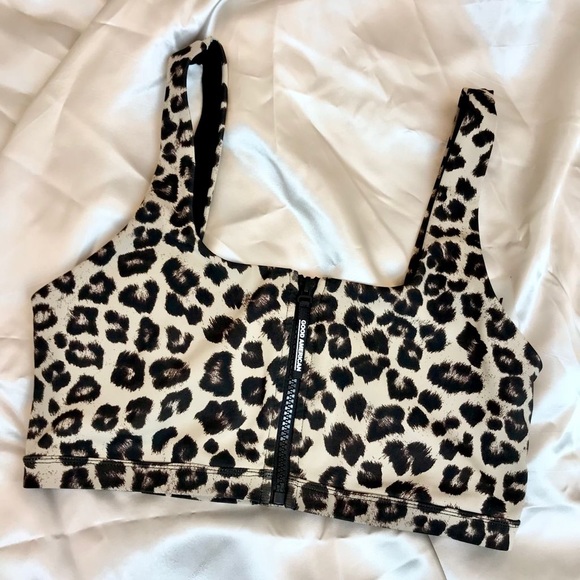 Good American Other - Good American Leopard cheetah sports bra top 2